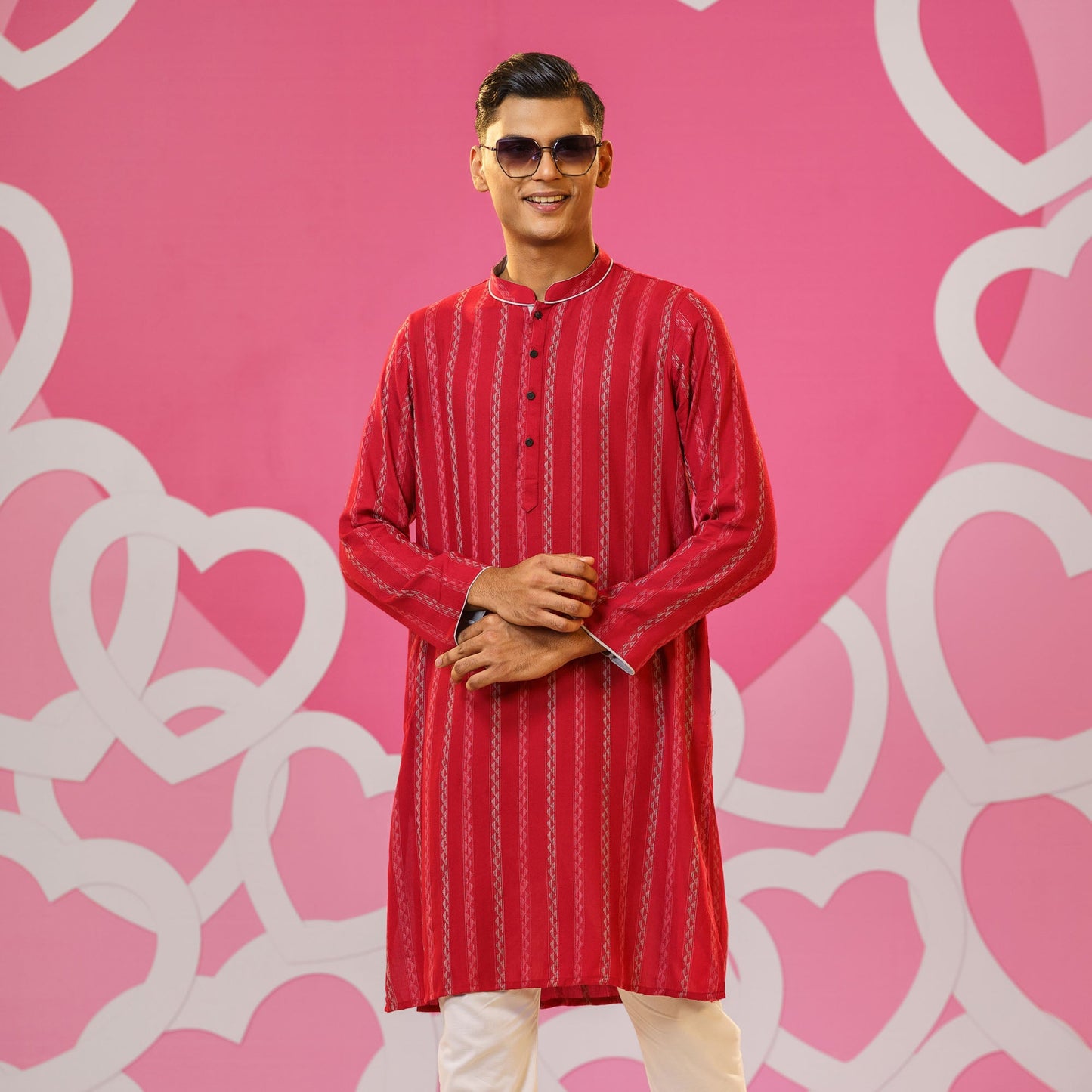 Men's Red Panjabi
