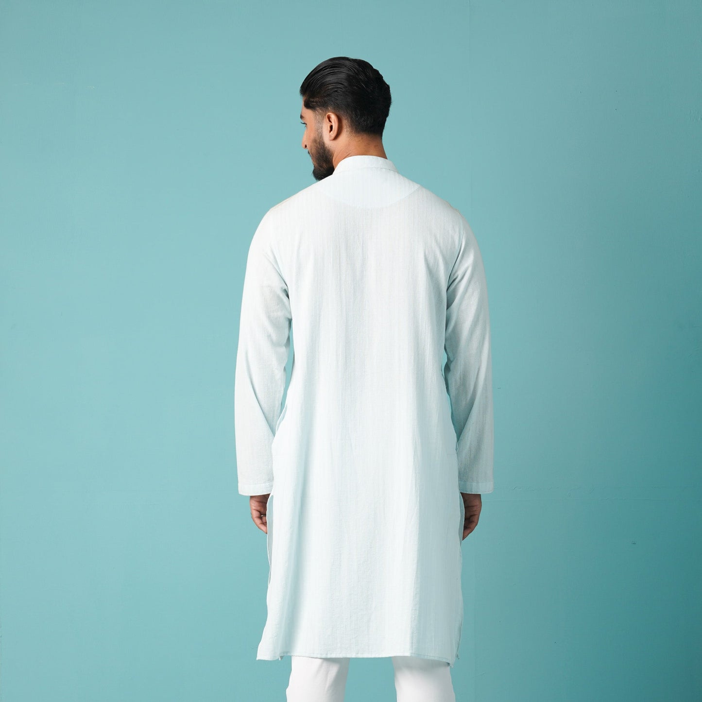 Mens Basic Panjabi-Sapphire