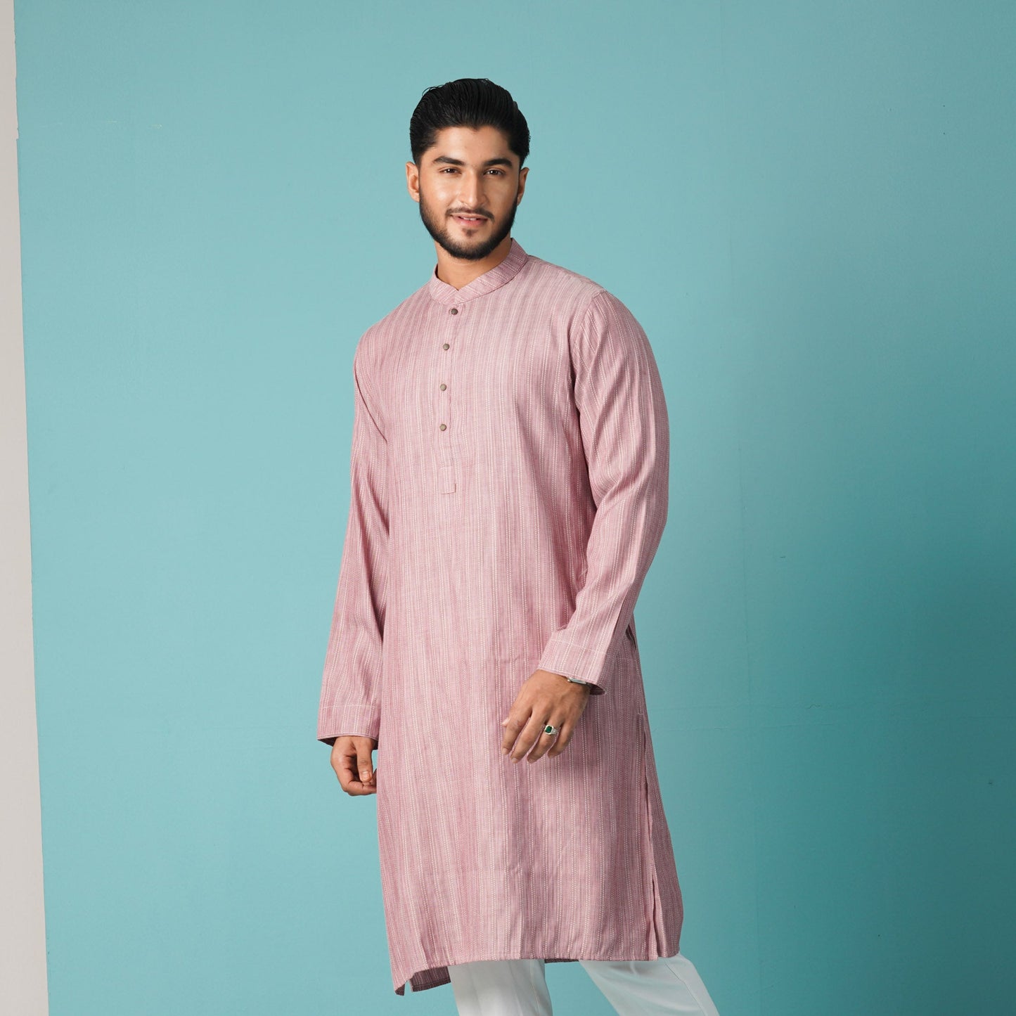 Mens Red Basic Panjabi