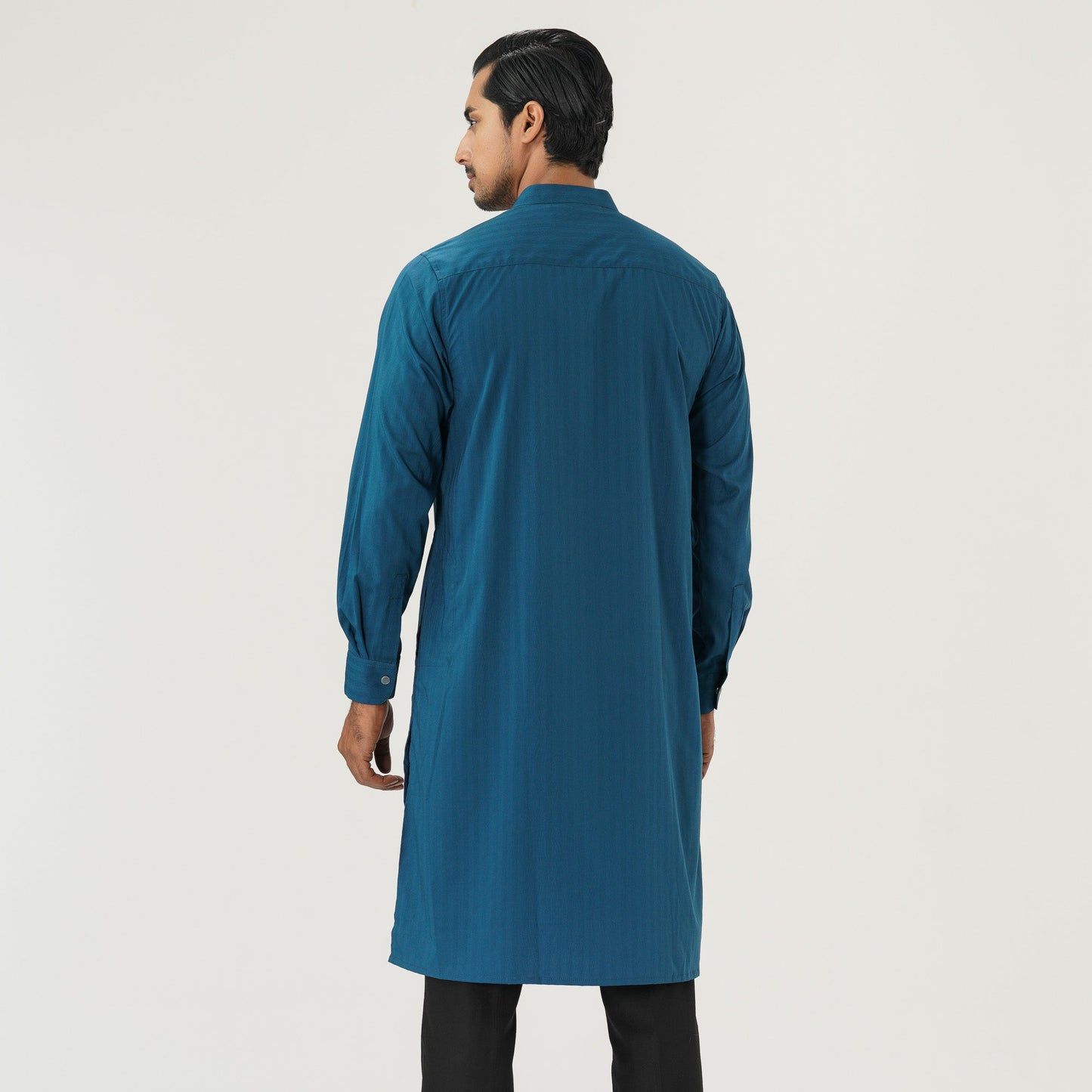 Mens Teal Blue Panjabi