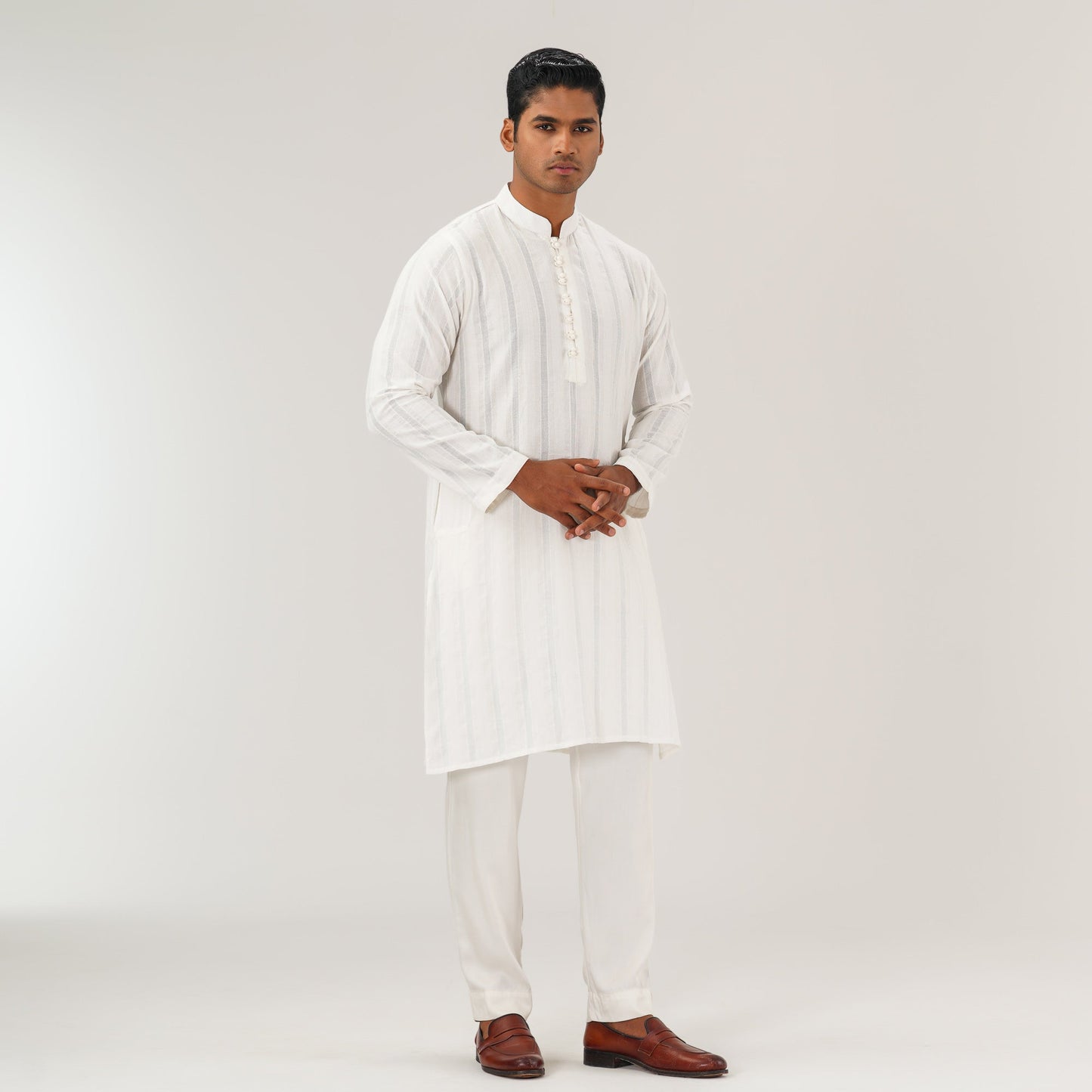 Mens Basic White Panjabi