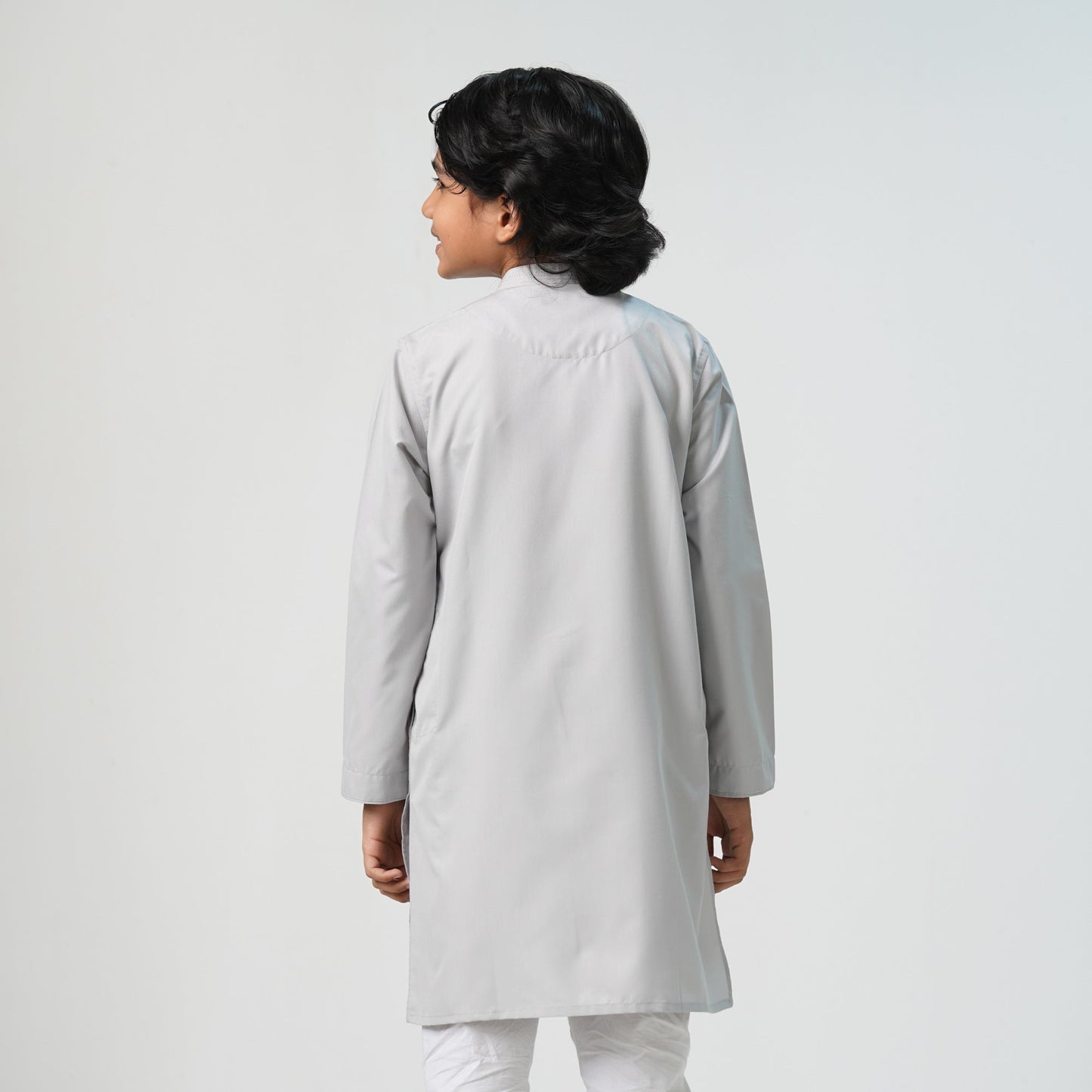 Boys Light Silver Panjabi