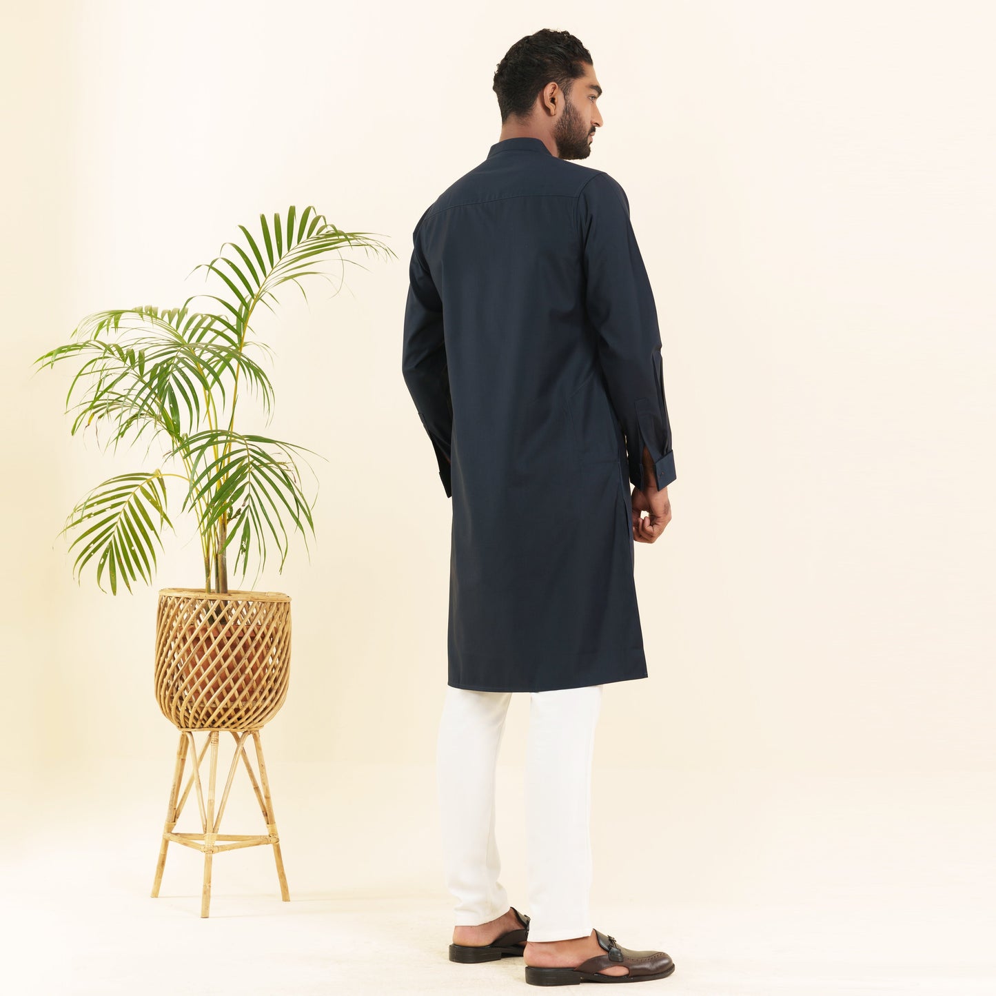 MENS PREMIUM PANJABI- DARK NAVY