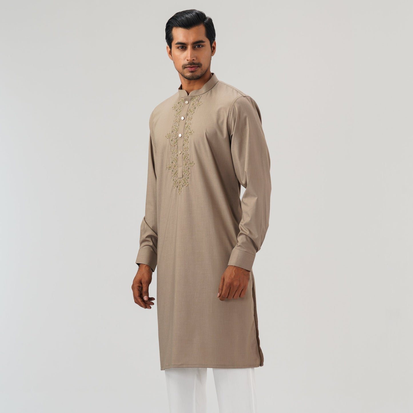 Mens Bronze Brown Panjabi