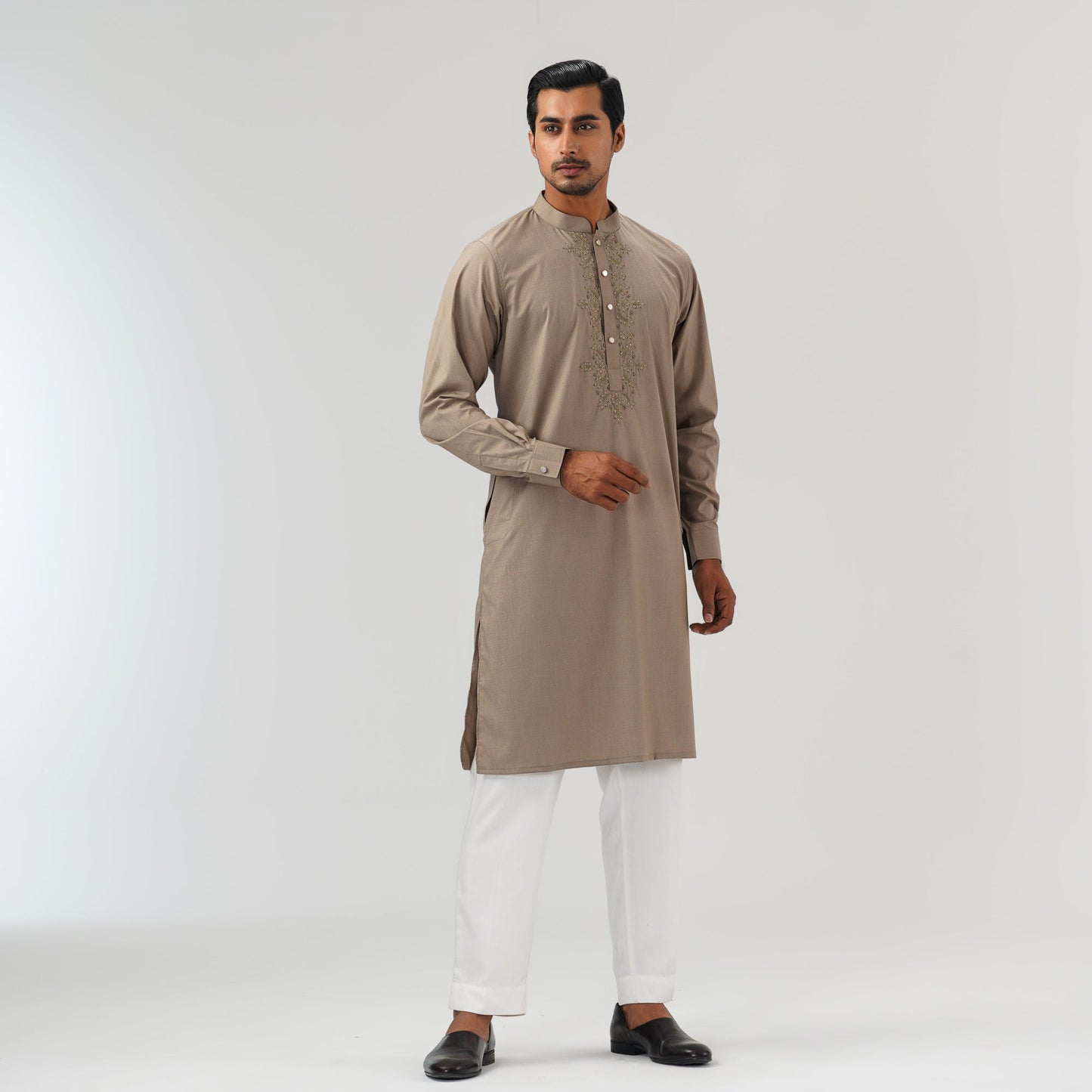 Mens Bronze Brown Panjabi
