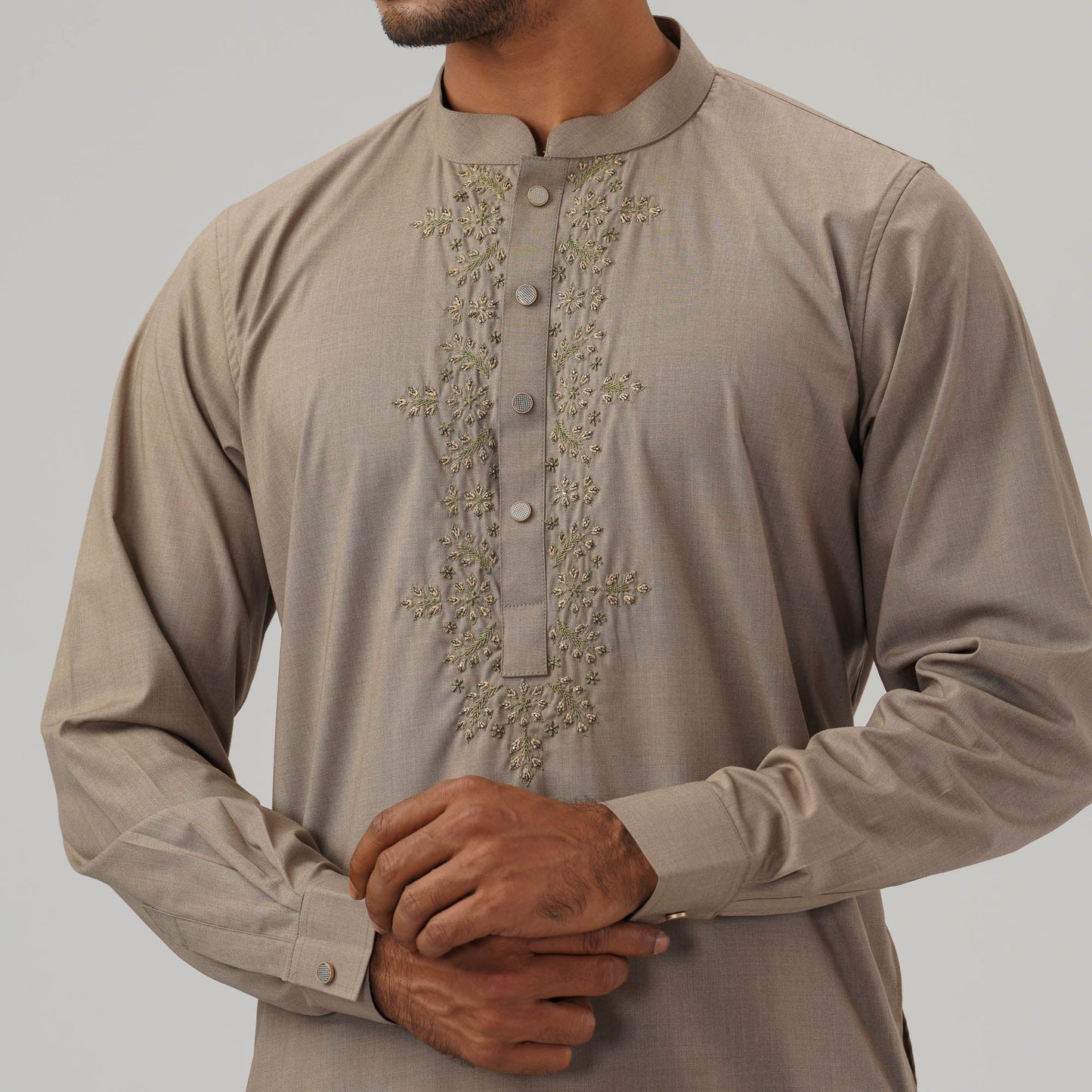 Mens Bronze Brown Panjabi