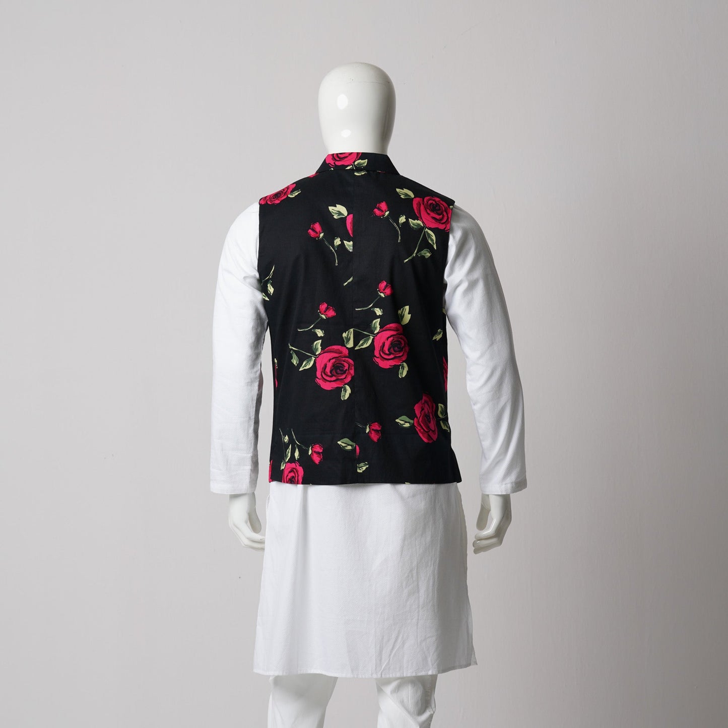 MENS VEST-BLACK PINK