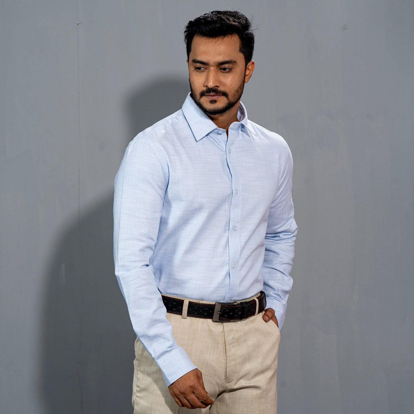 Mens Blue Formal Shirt