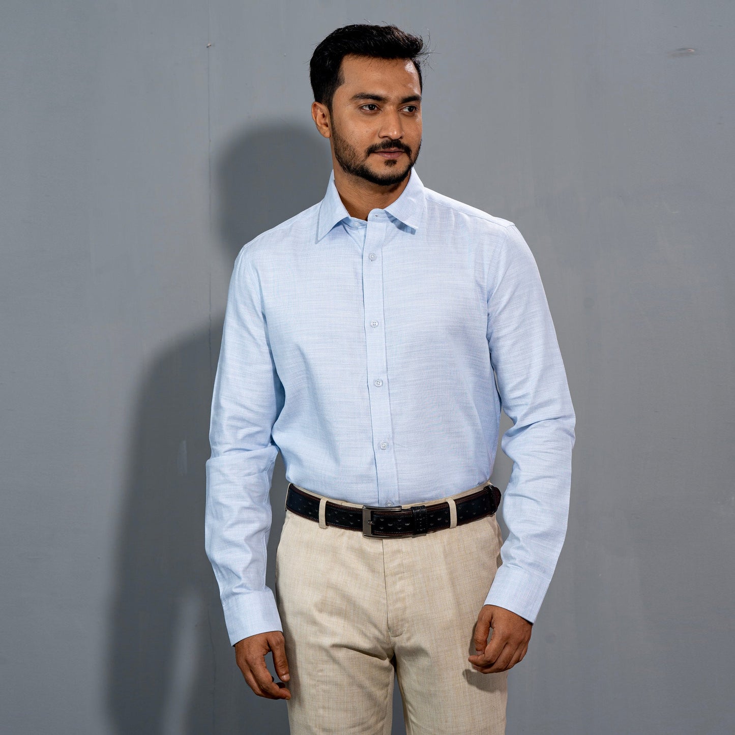 Mens Blue Formal Shirt