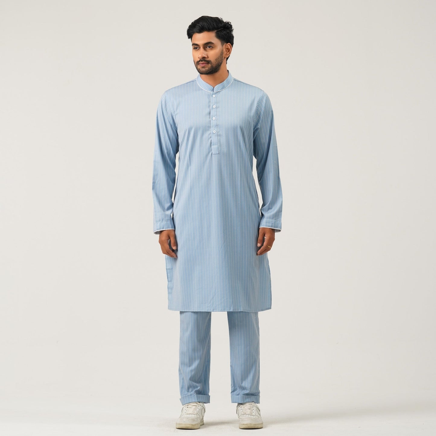 Mens Sky Blue Two Piece Set
