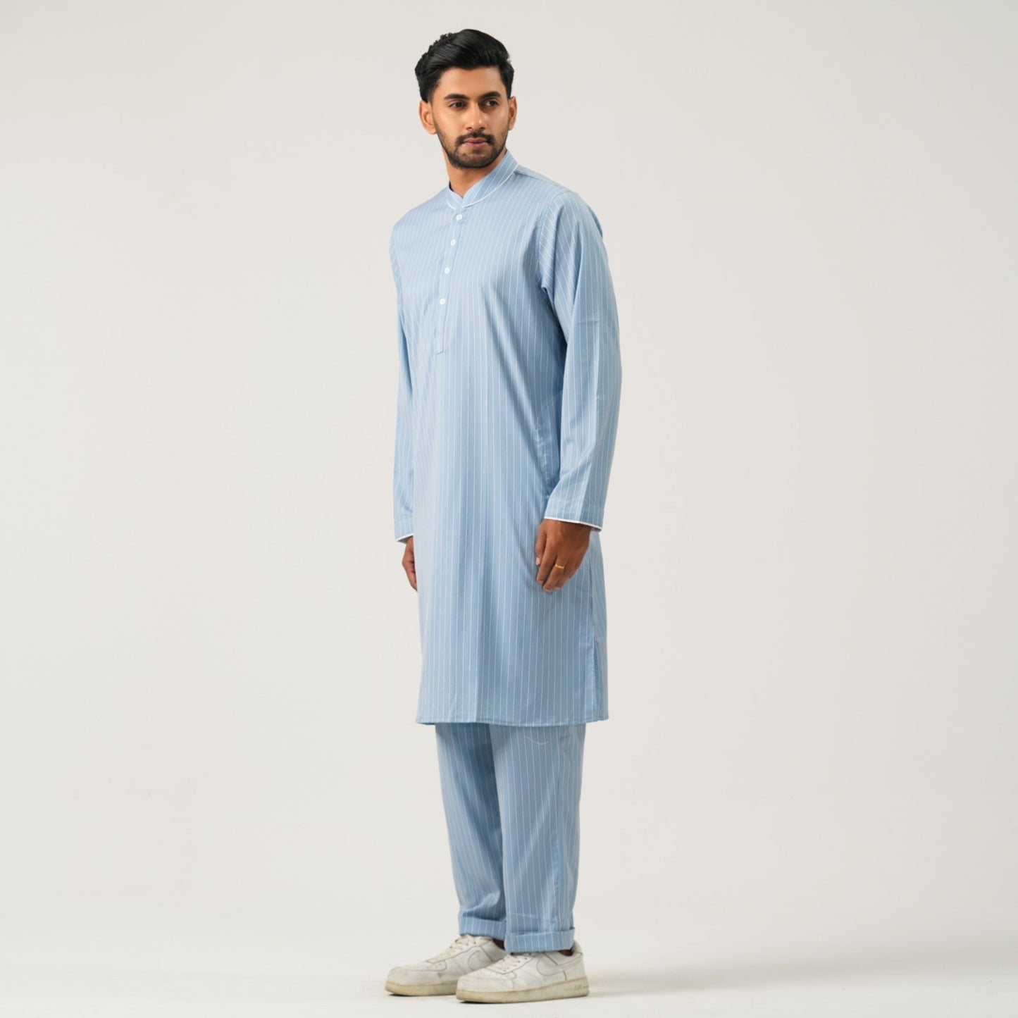 Mens Sky Blue Two Piece Set