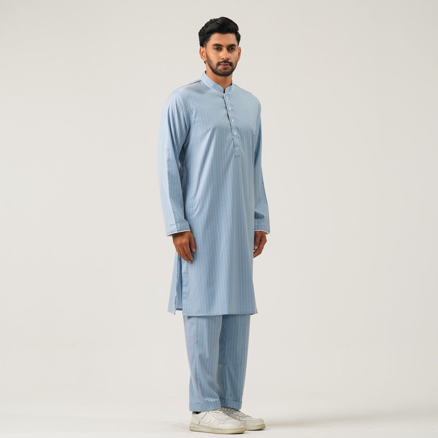 Mens Sky Blue Two Piece Set