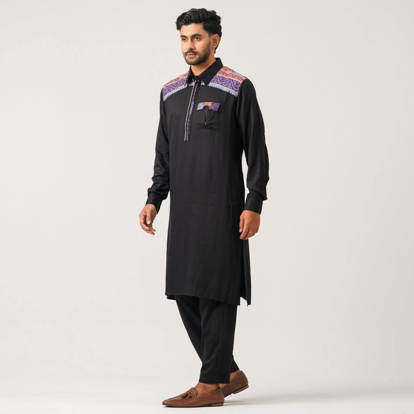 Mens Black Kabli