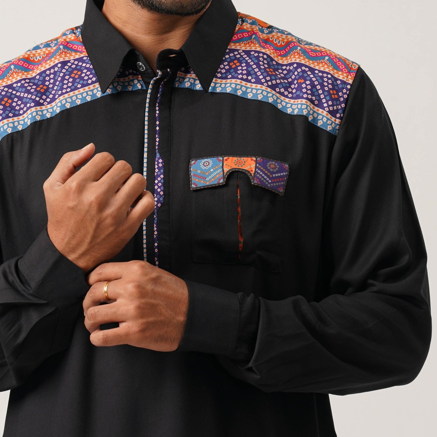 Mens Black Kabli