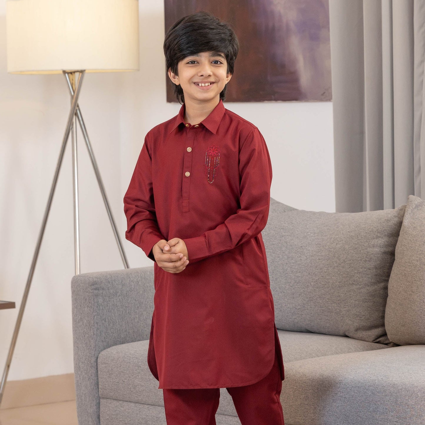 Boys Maroon Kabli