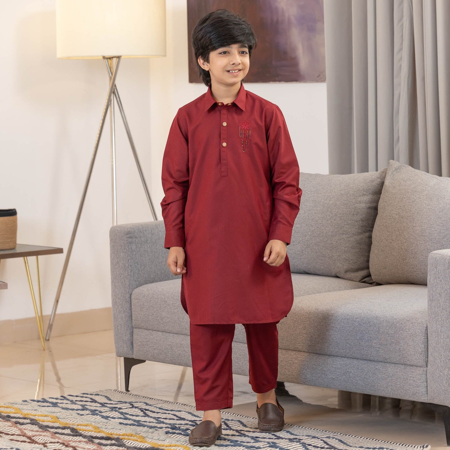 Boys Maroon Kabli