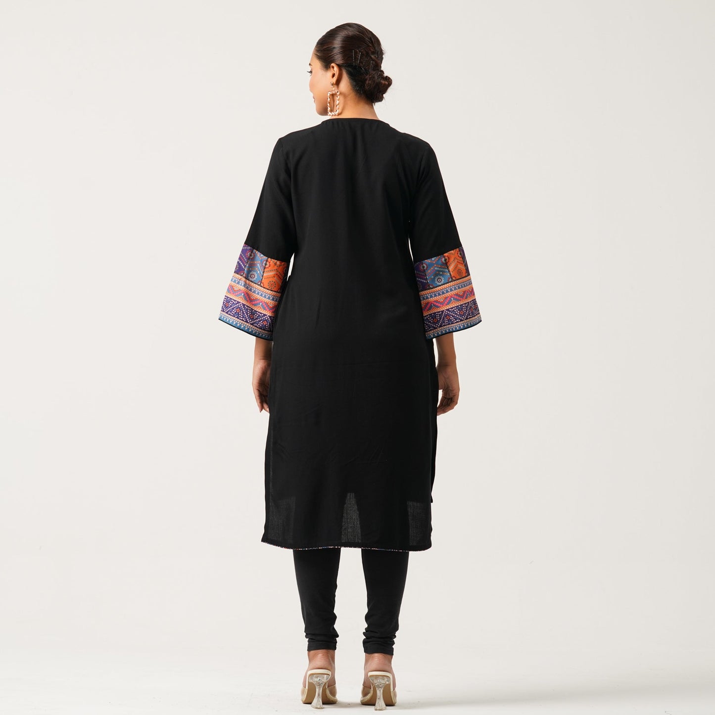 Womens Black Kurti