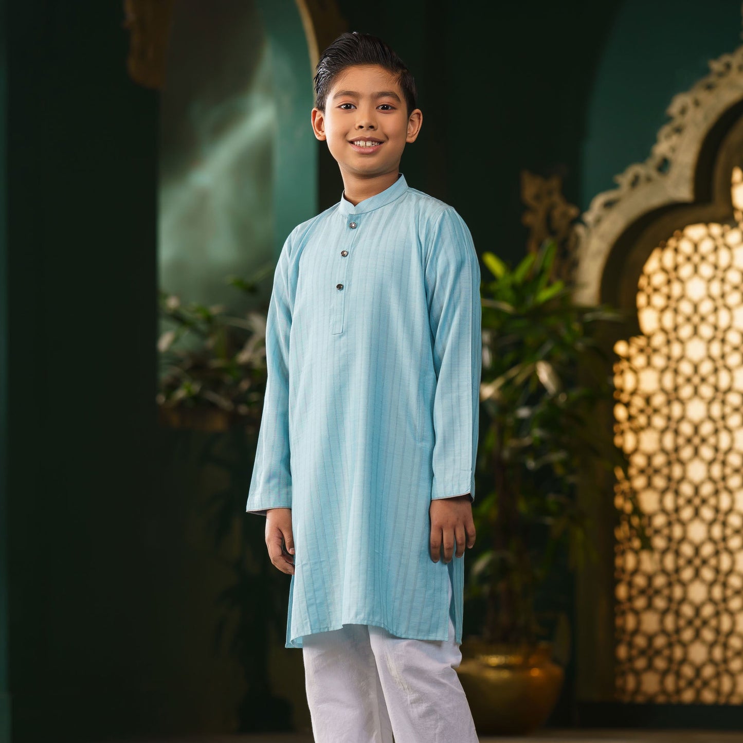 Boys Sky-Blue Panjabi