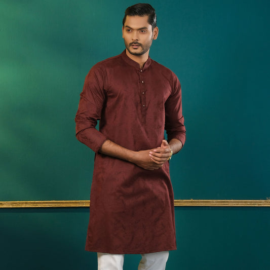 Men's Deep Purple Panjabi