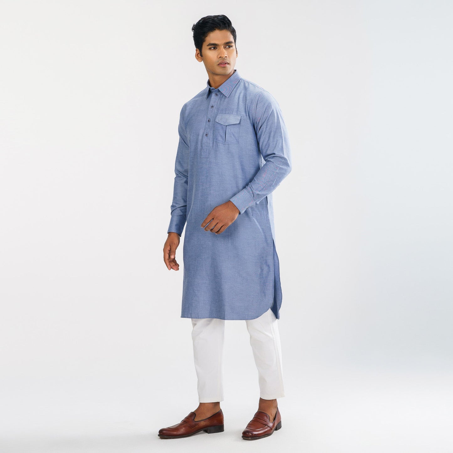 Mens Denim Panjabi