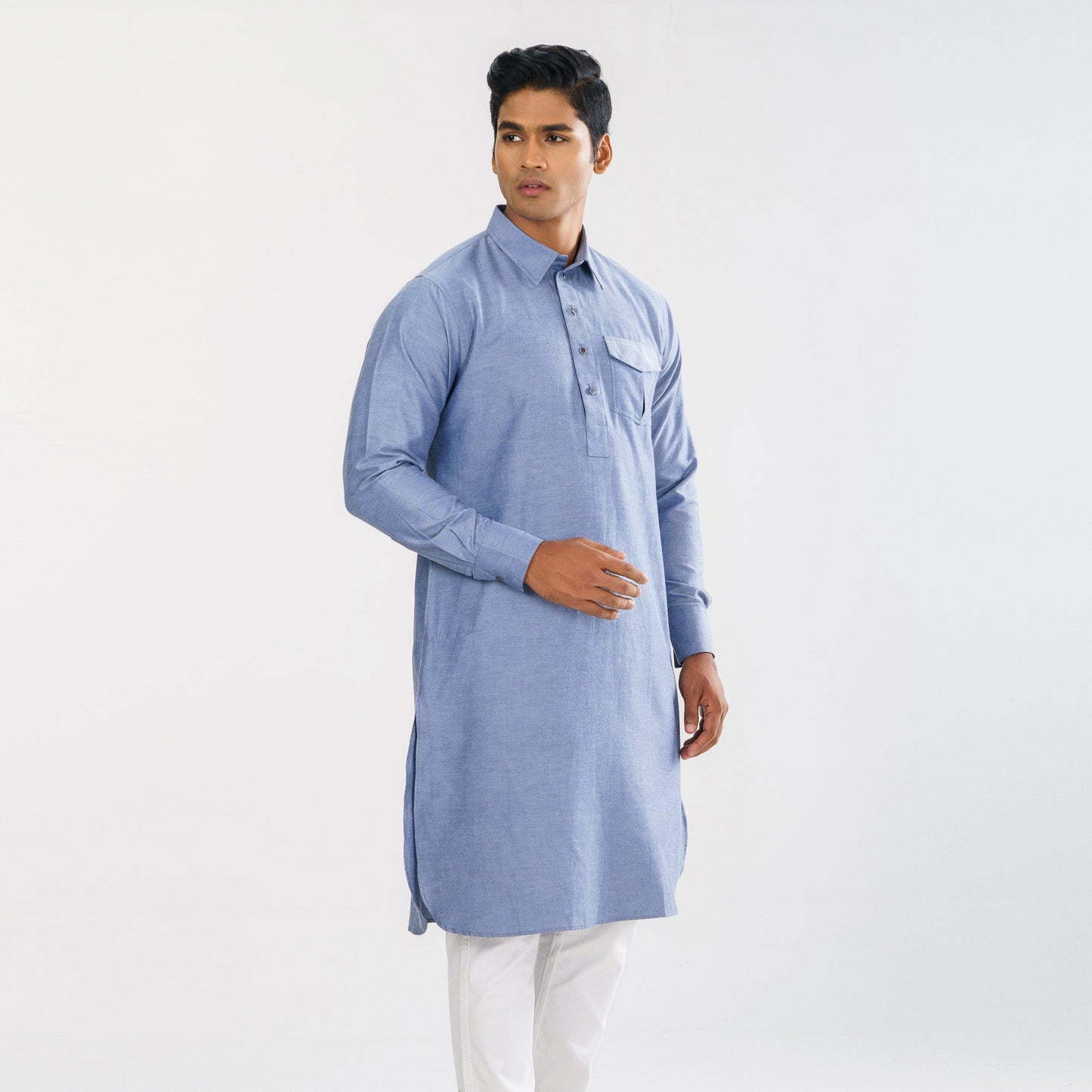 Mens Denim Panjabi