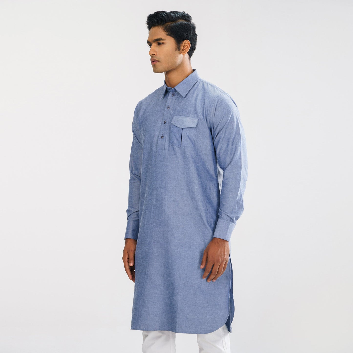 Mens Denim Panjabi