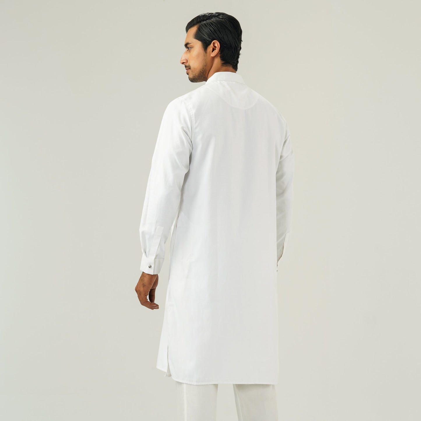 Mens Basic Panjabi White