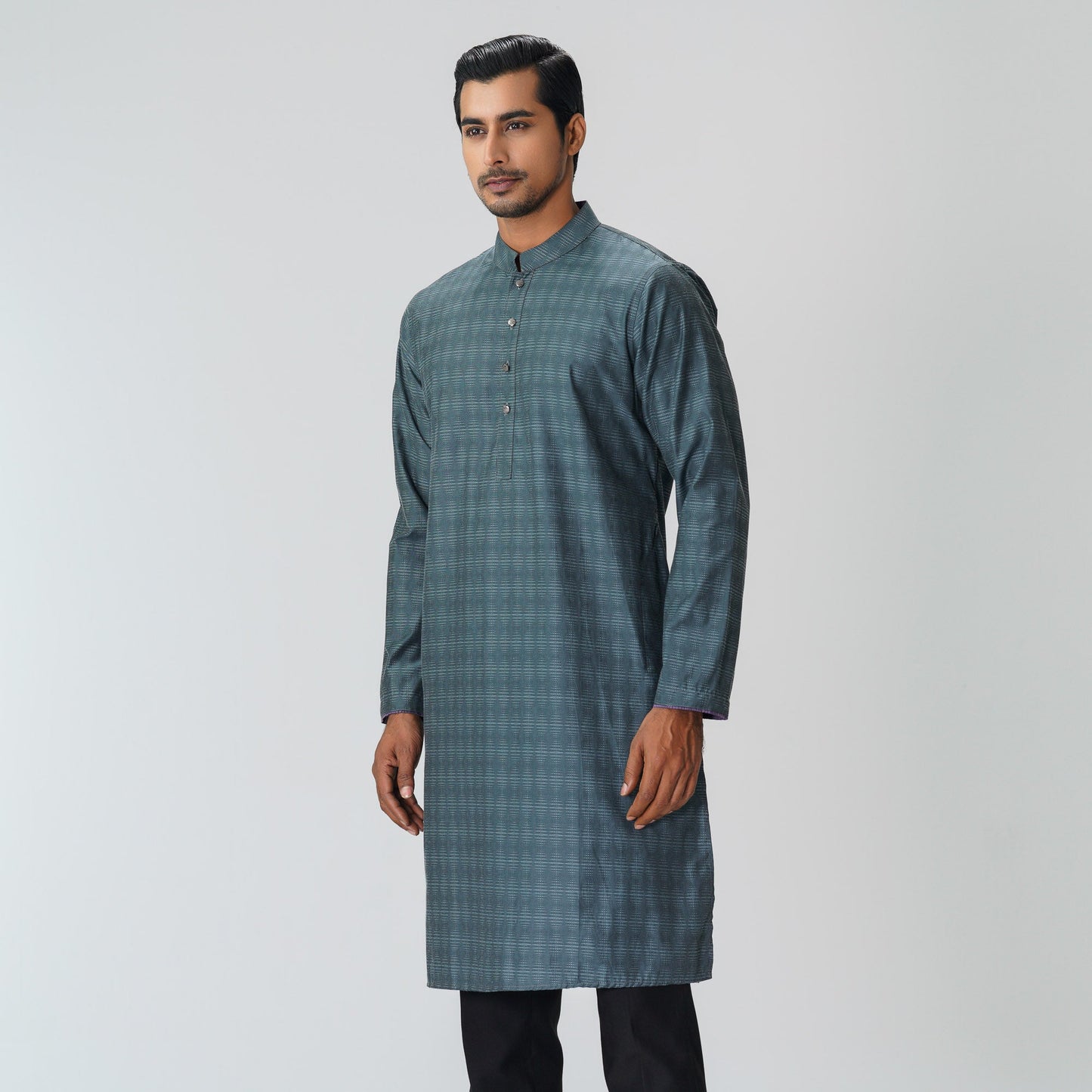 Mens Dark Teal Panjabi