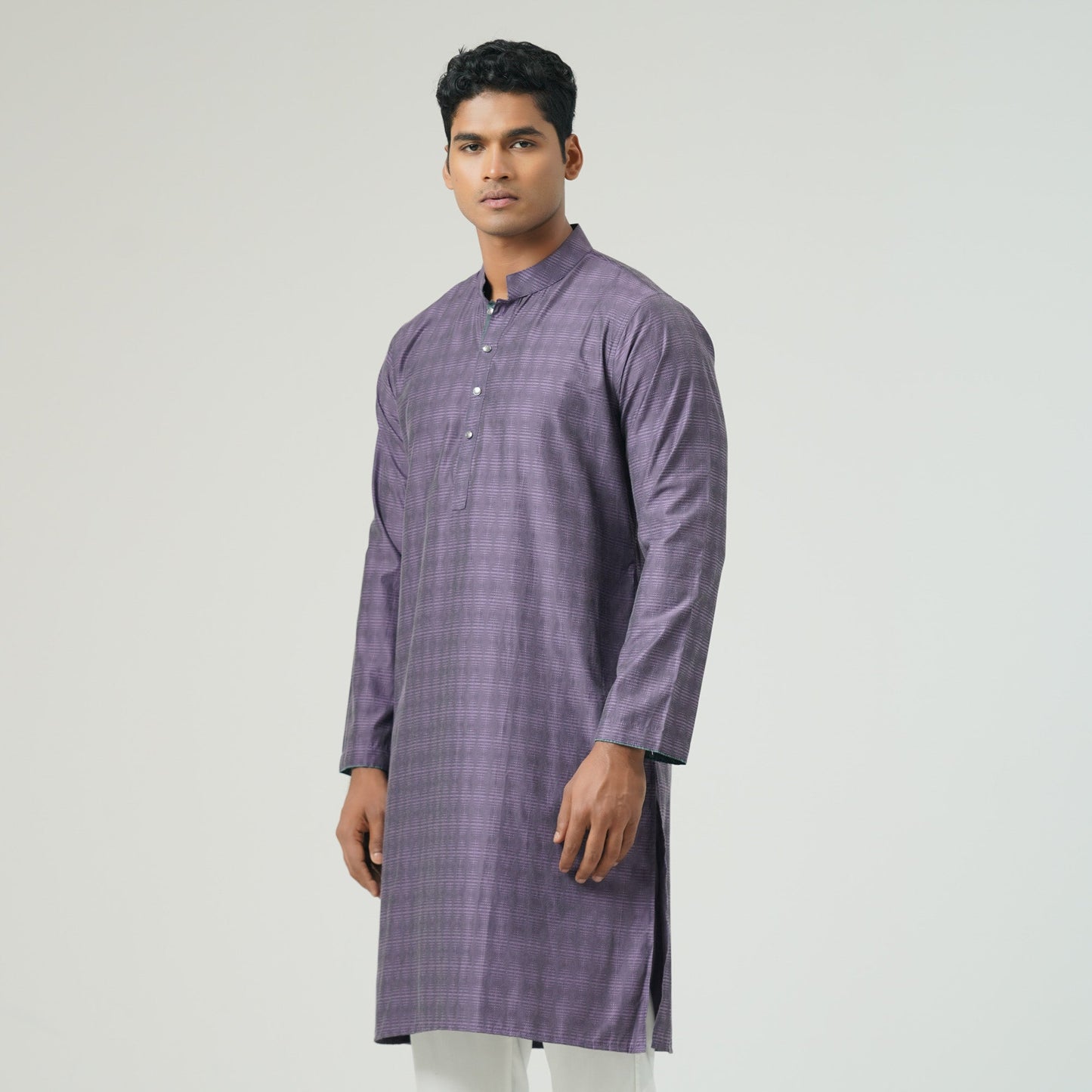Mens Violet Panjabi