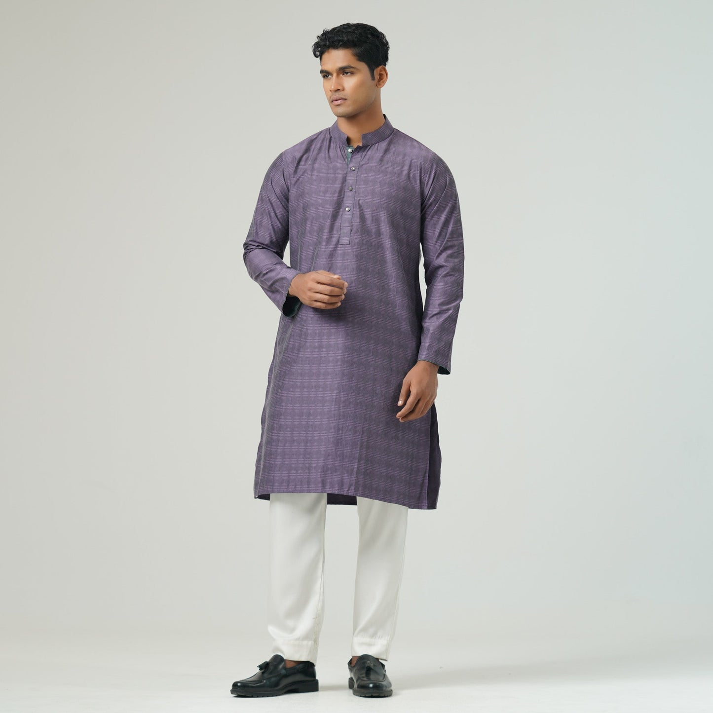 Mens Violet Panjabi