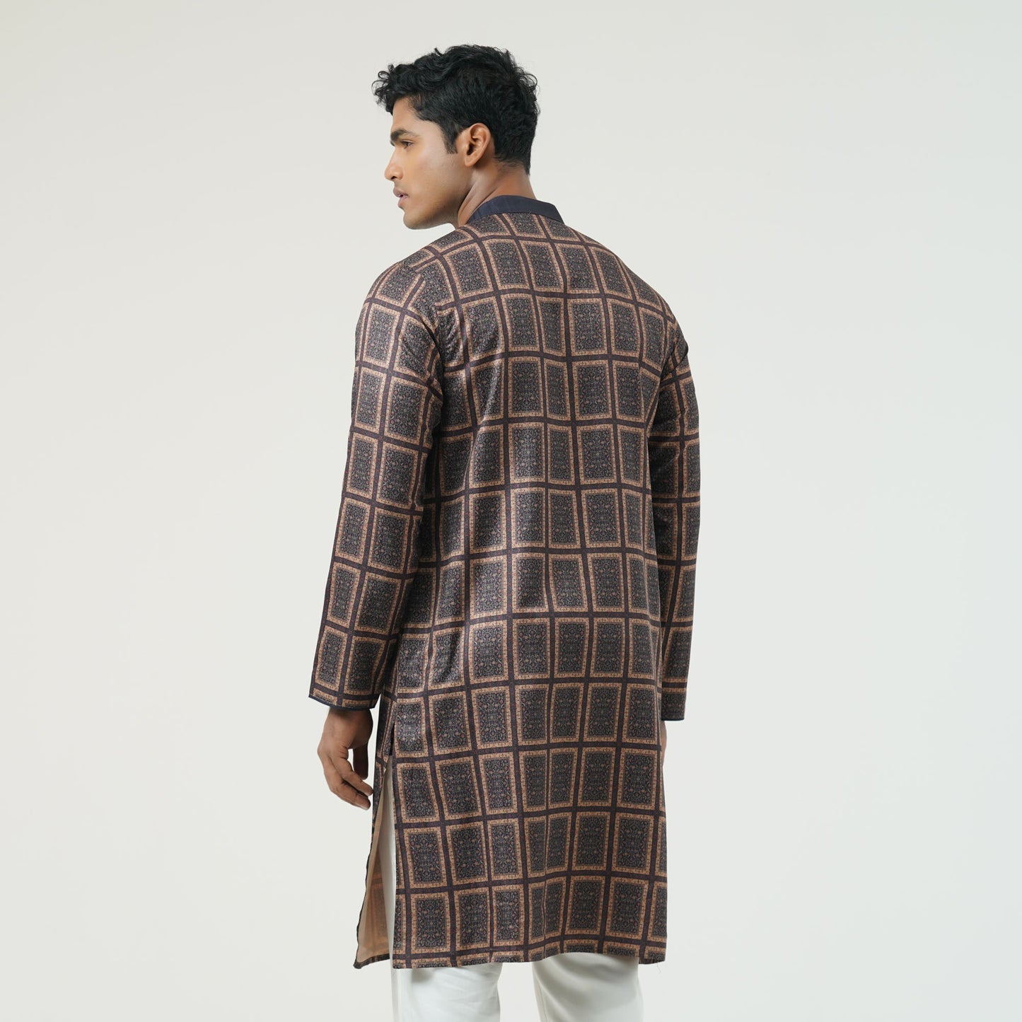 Mens Navy Basic Panjabi