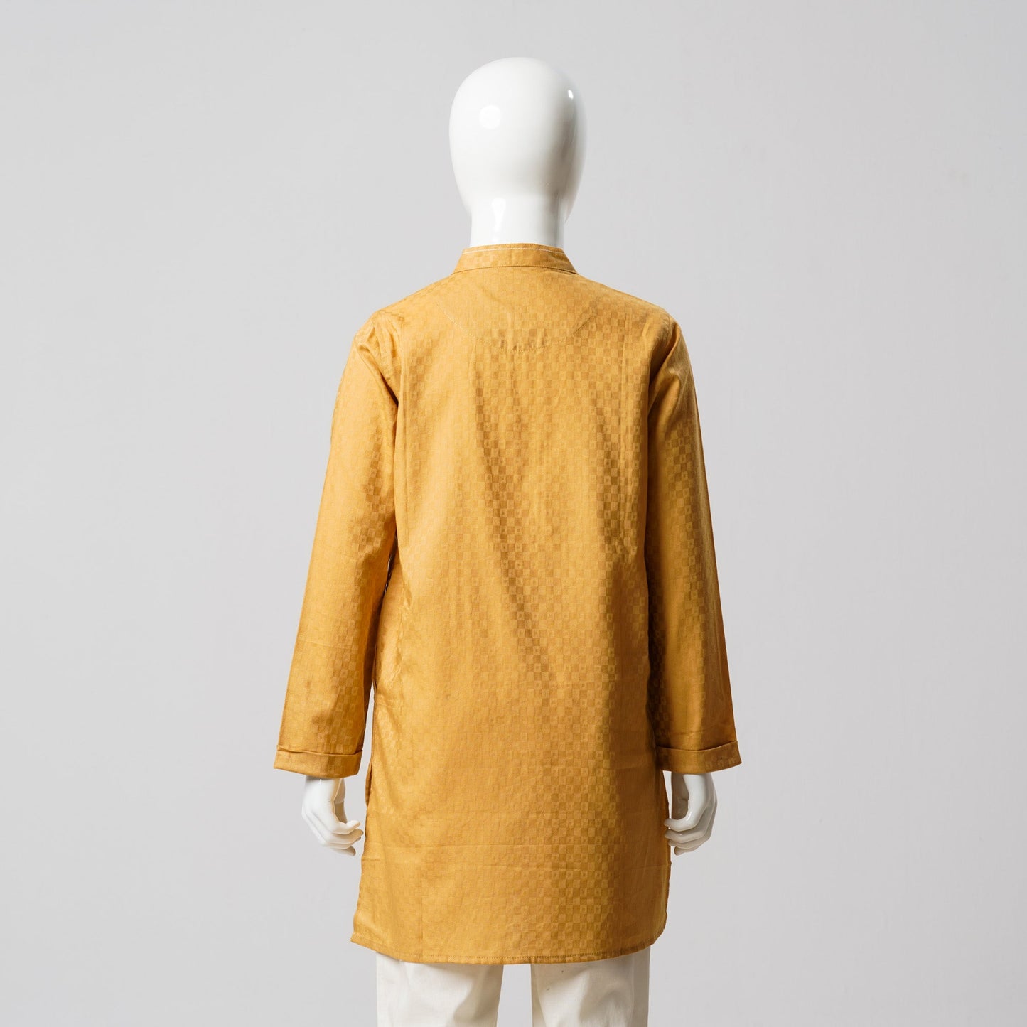 Boys Light Brown Embroidery Panjabi