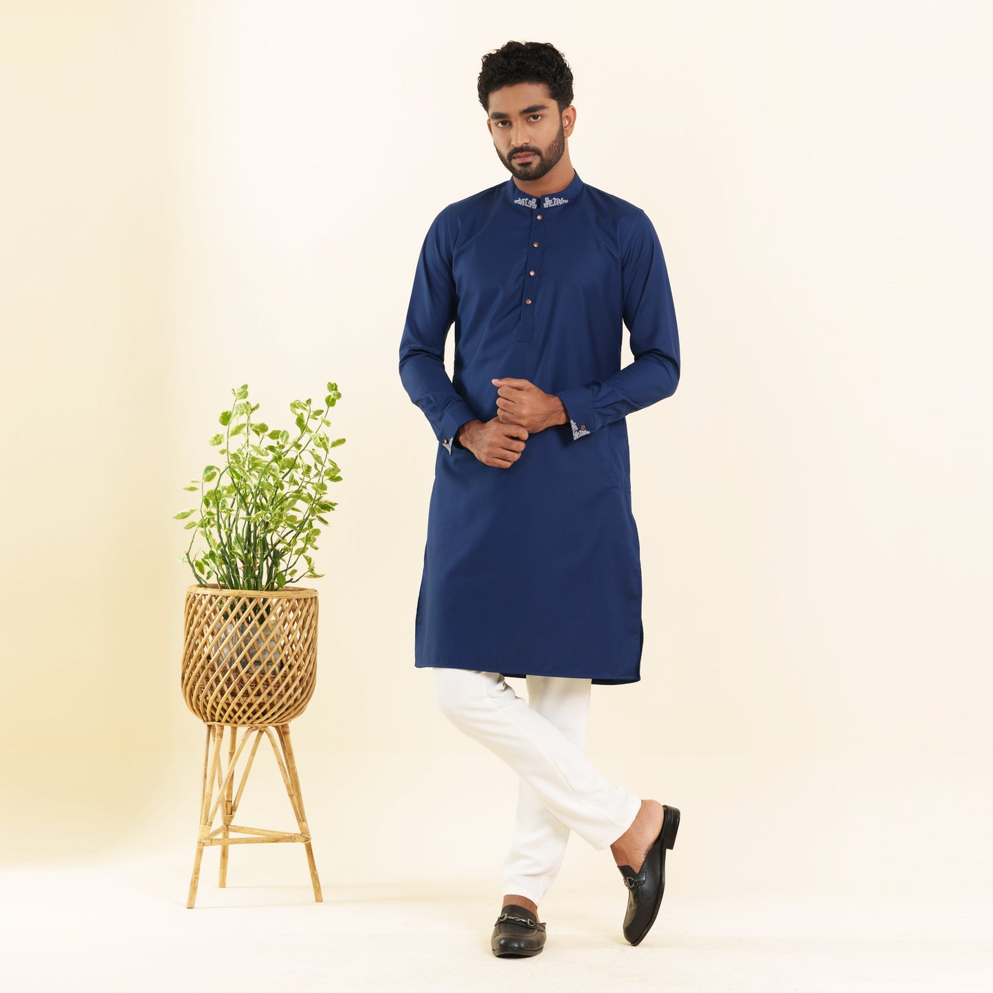 Men's Deep Navy Panjabi