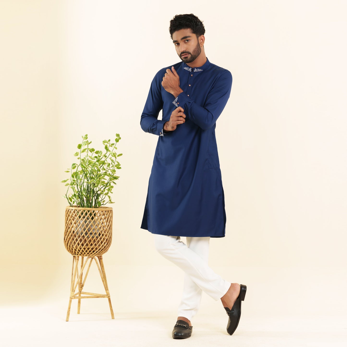 Men's Deep Navy Panjabi