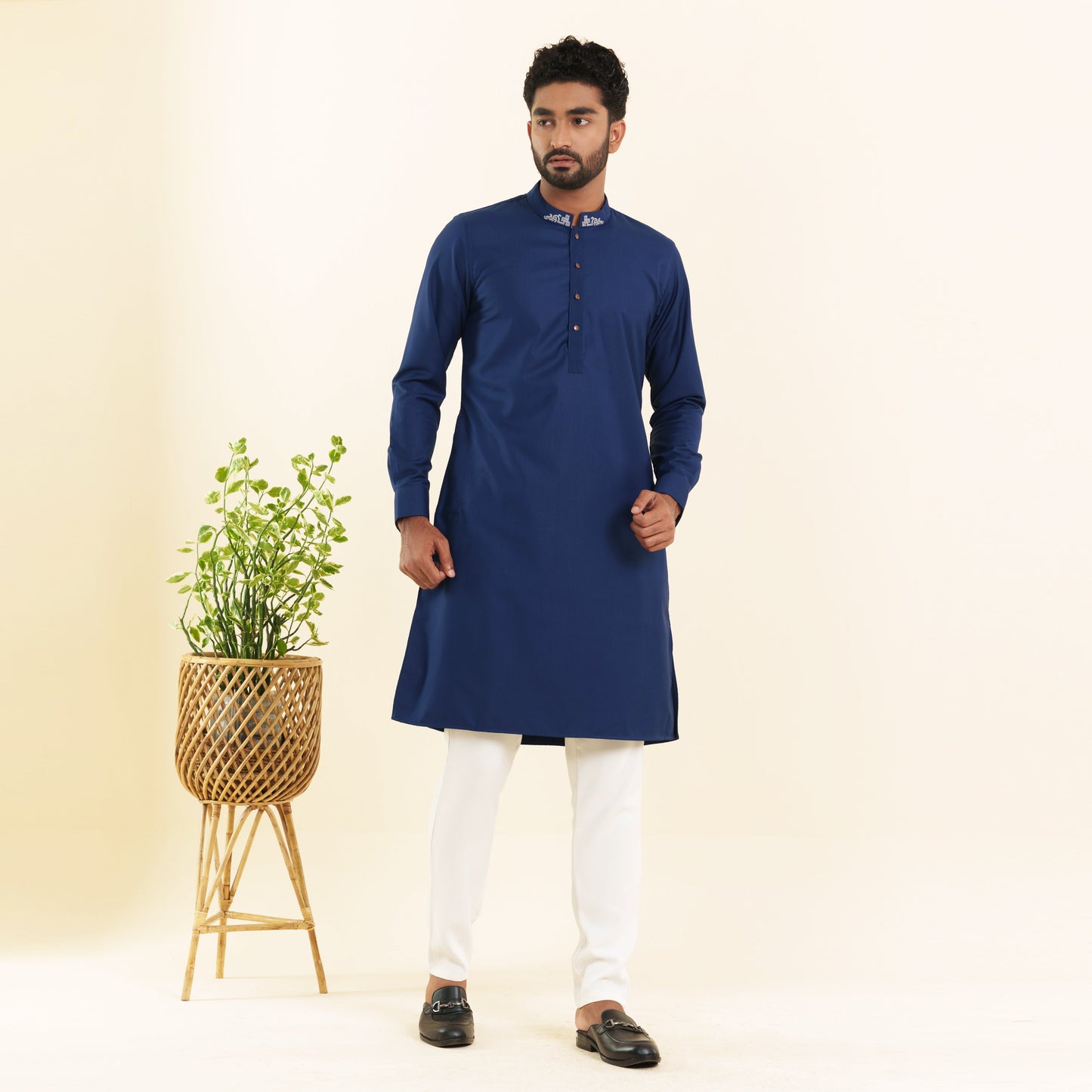 Men's Deep Navy Panjabi