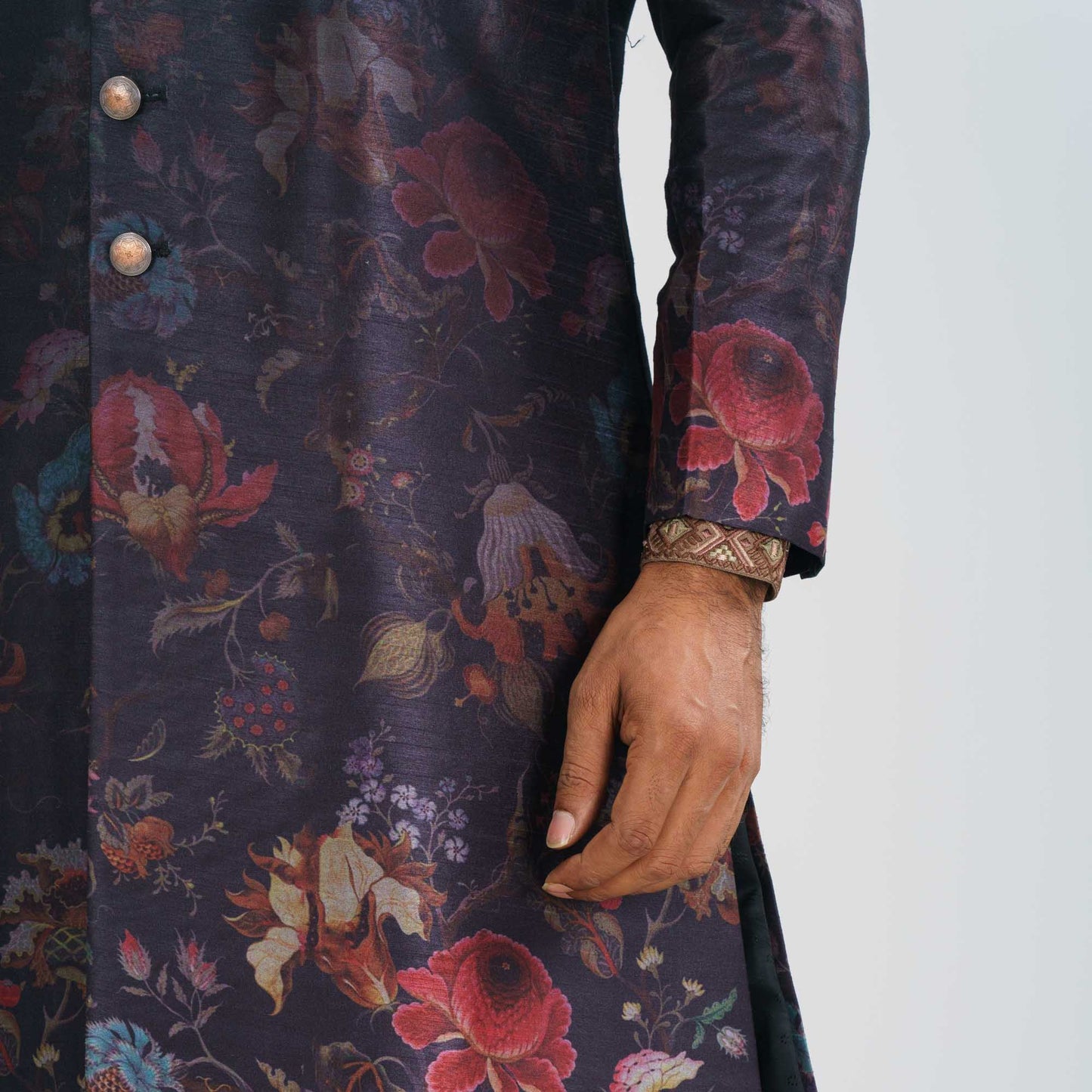 Mens Balck Sherwani