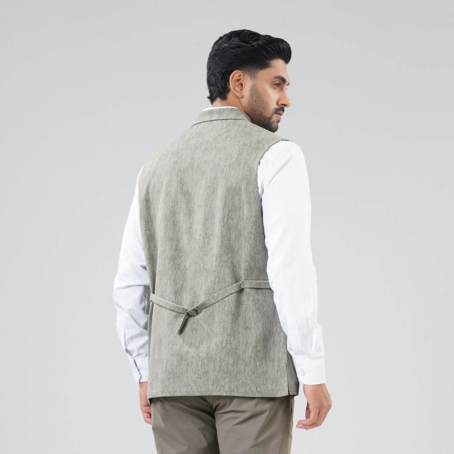 Mens Army Green Vest