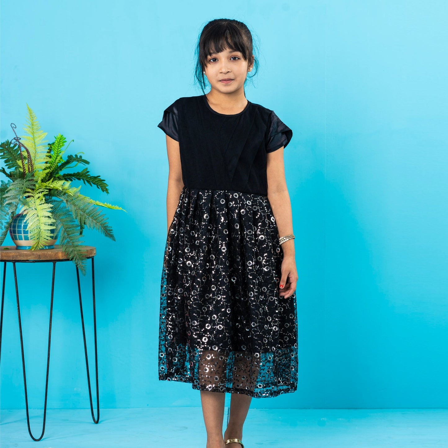 Girls Frock- Black