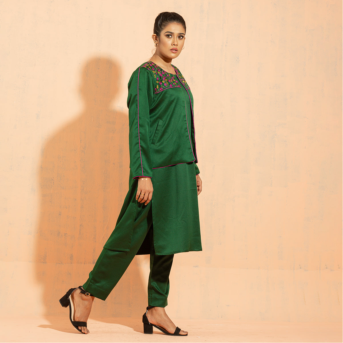 Ladies Jacket- Bottle Green