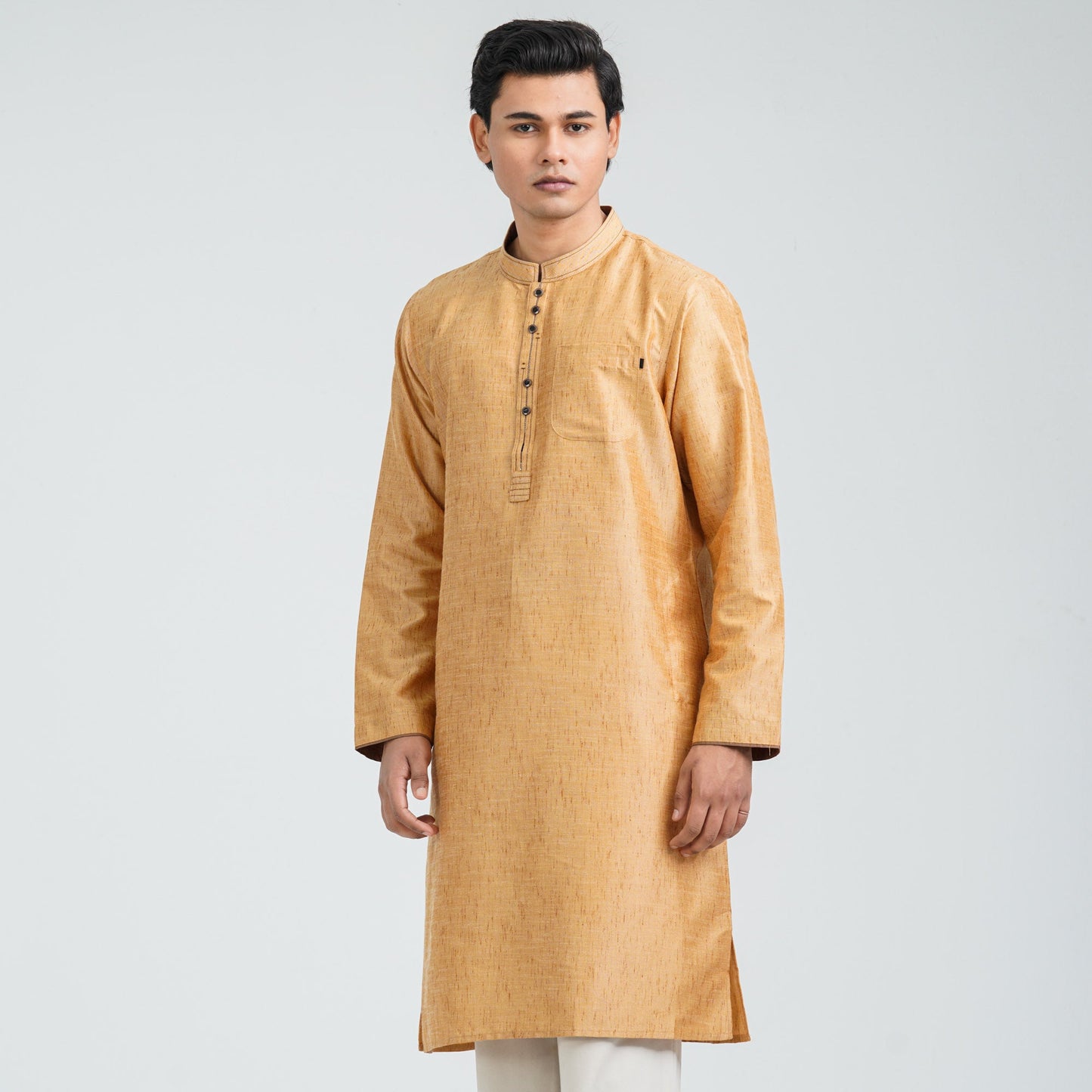 Men’s Brown Basic Panjabi