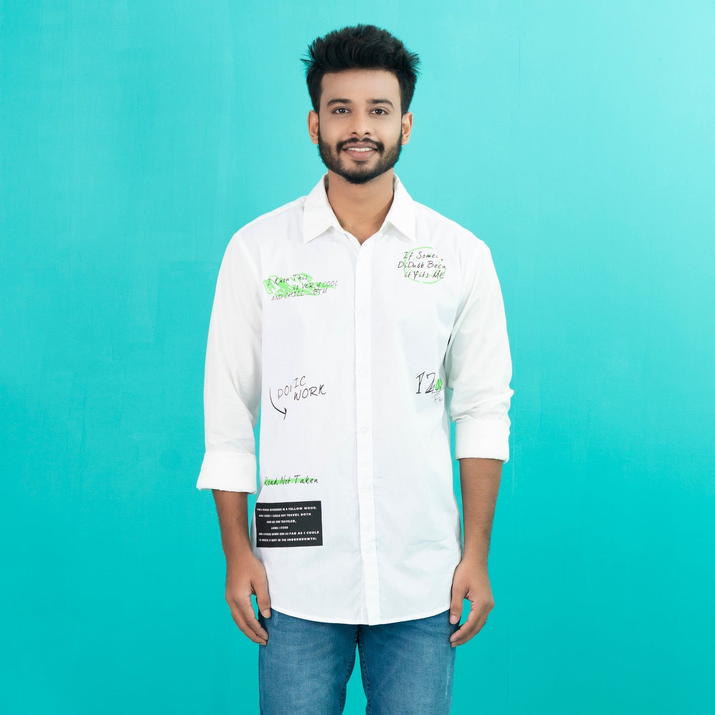 Men’s White Cotton Shirt