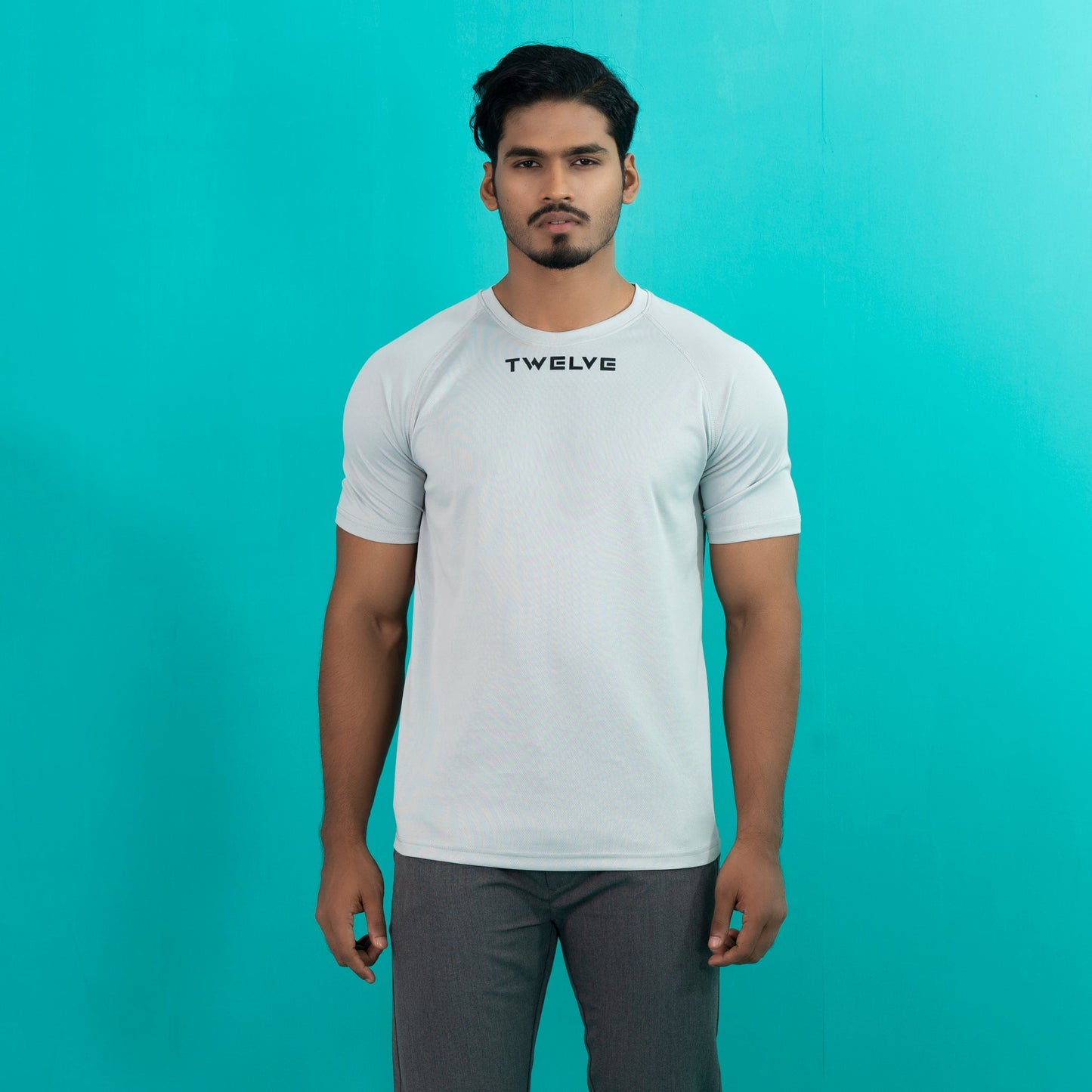 MENS T-SHIRT-LIGHT GREY
