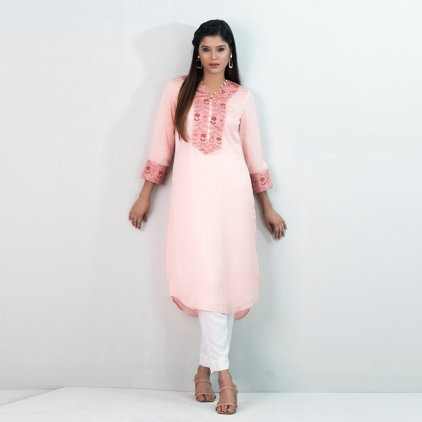 Ladies Kurti- Light Pink