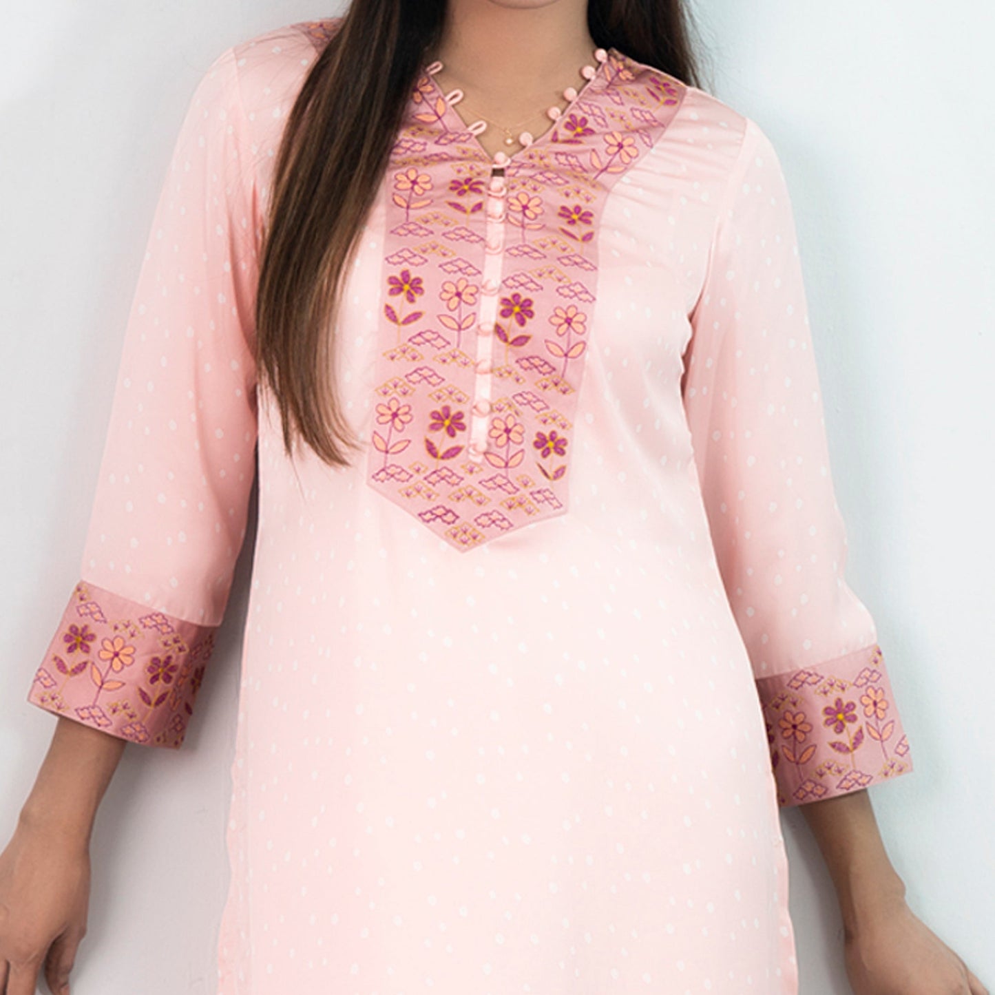 Ladies Kurti- Light Pink