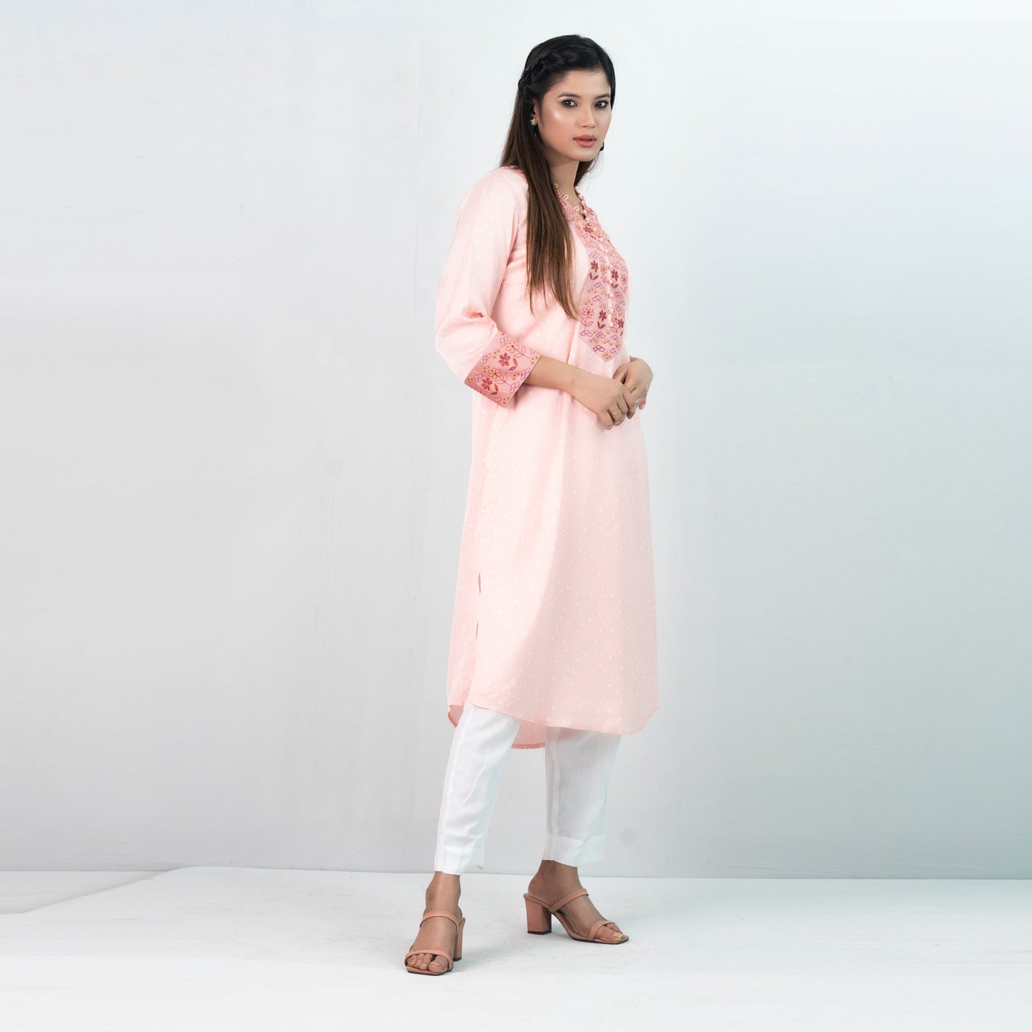 Ladies Kurti- Light Pink