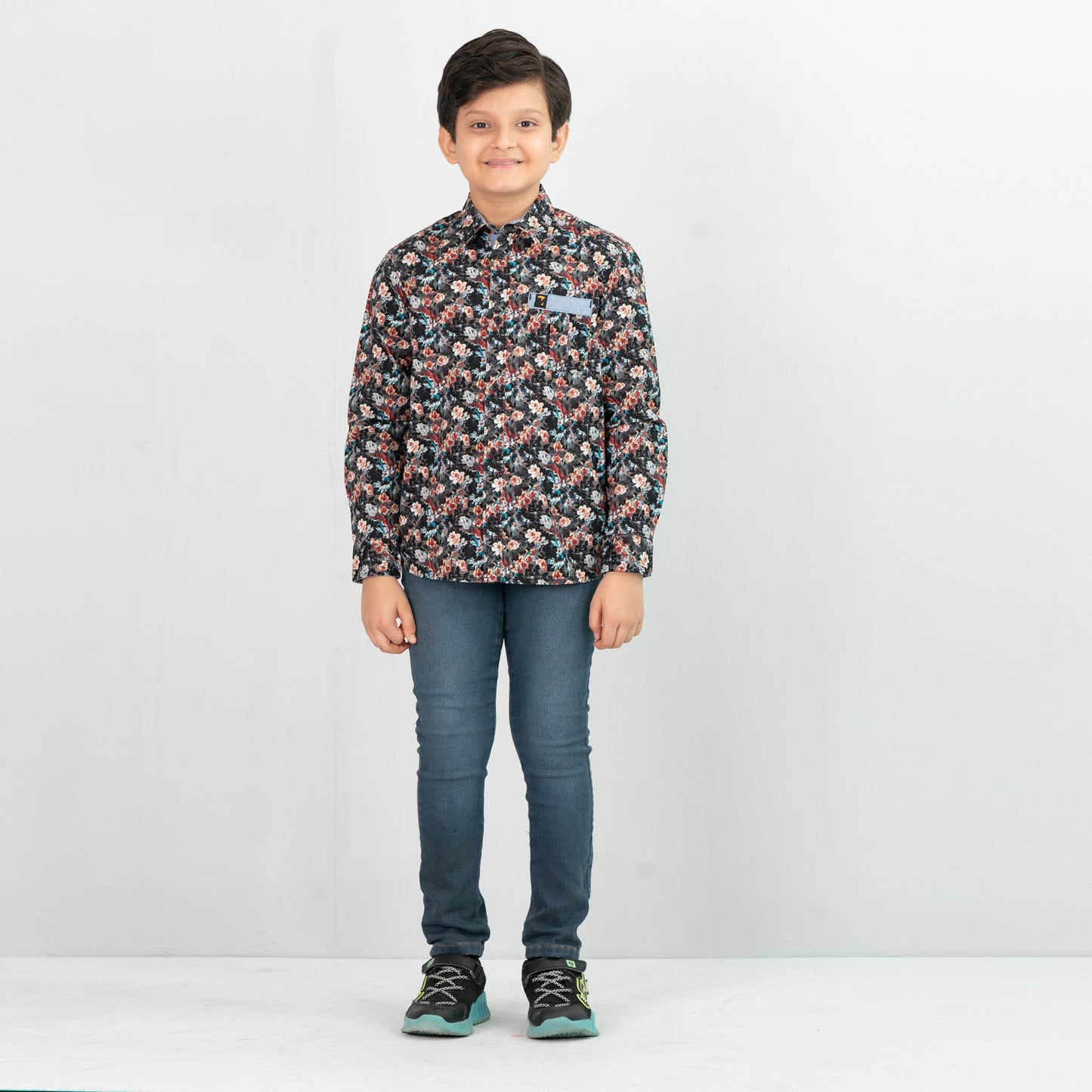 Boys Casual Shirt- Chocolate