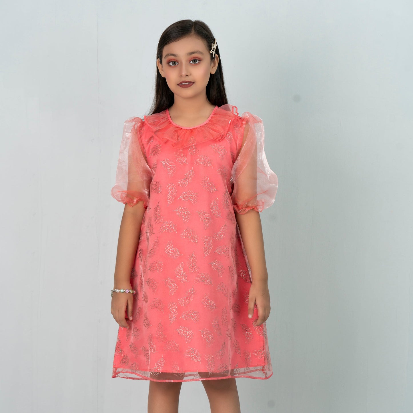 Girls Tunic- Red Peach