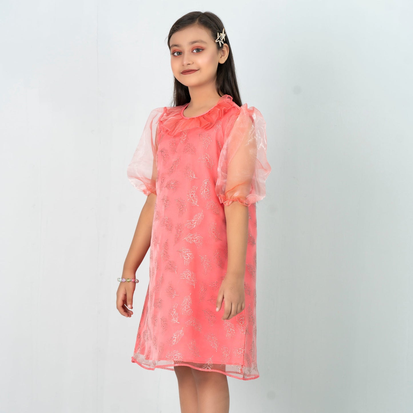 Girls Tunic- Red Peach