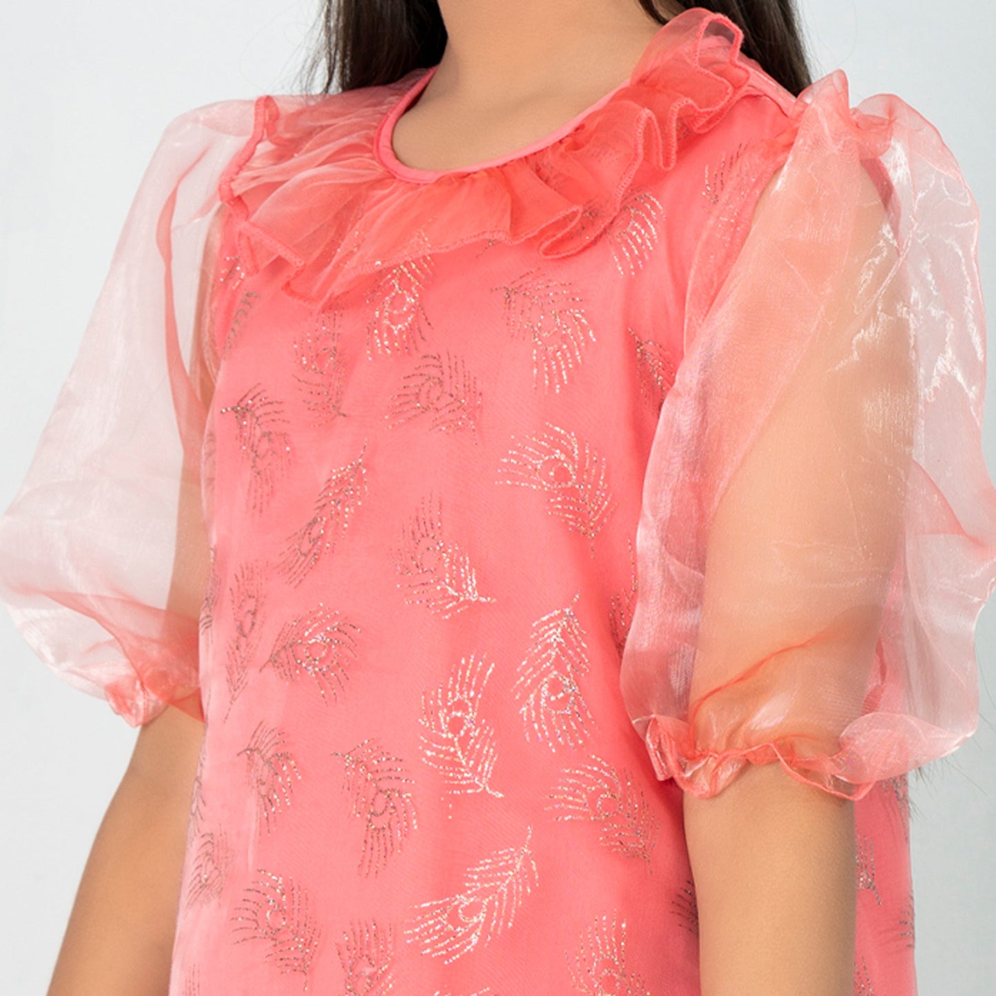 Girls Tunic- Red Peach
