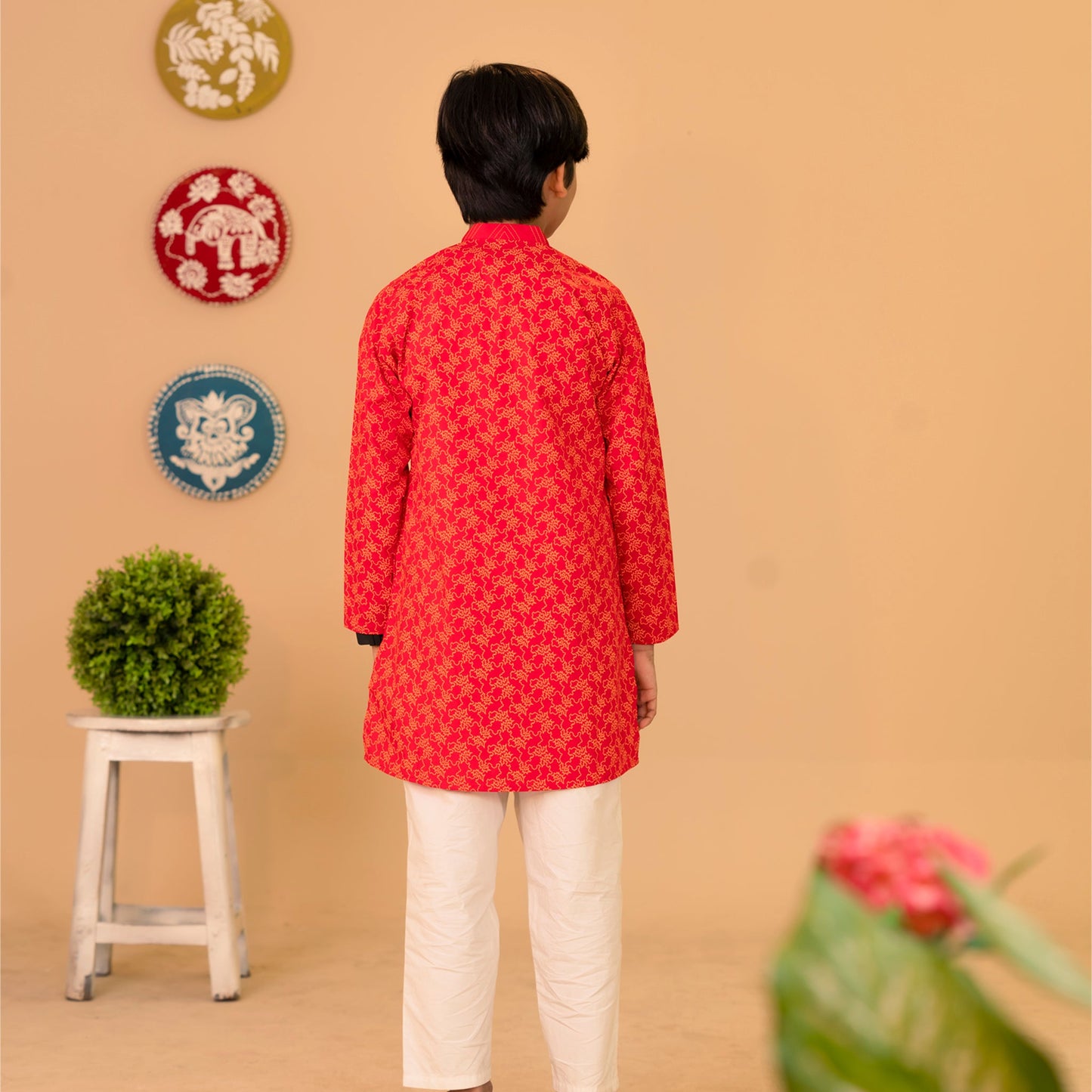 Boys Panjabi-Red 1